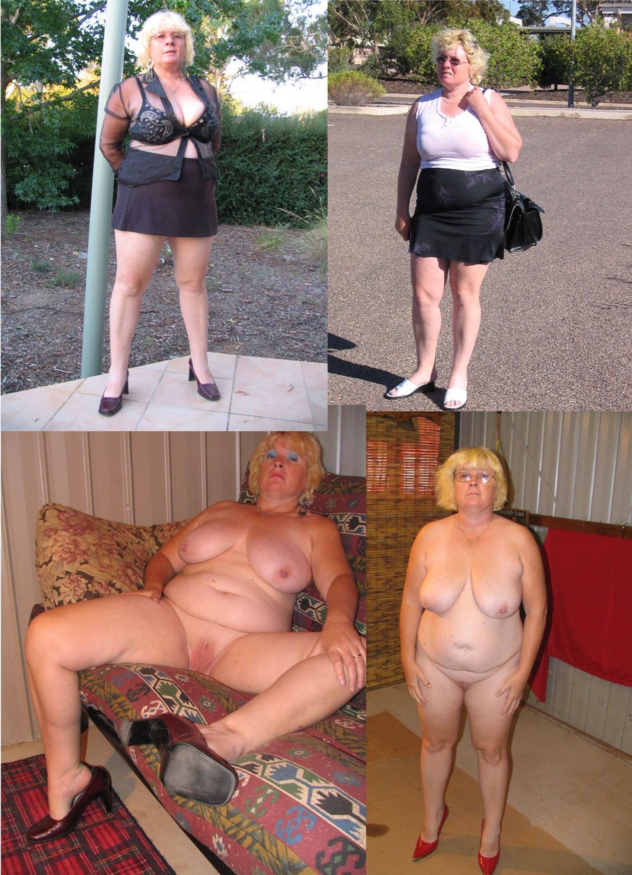 Dressed striped and mature fuck