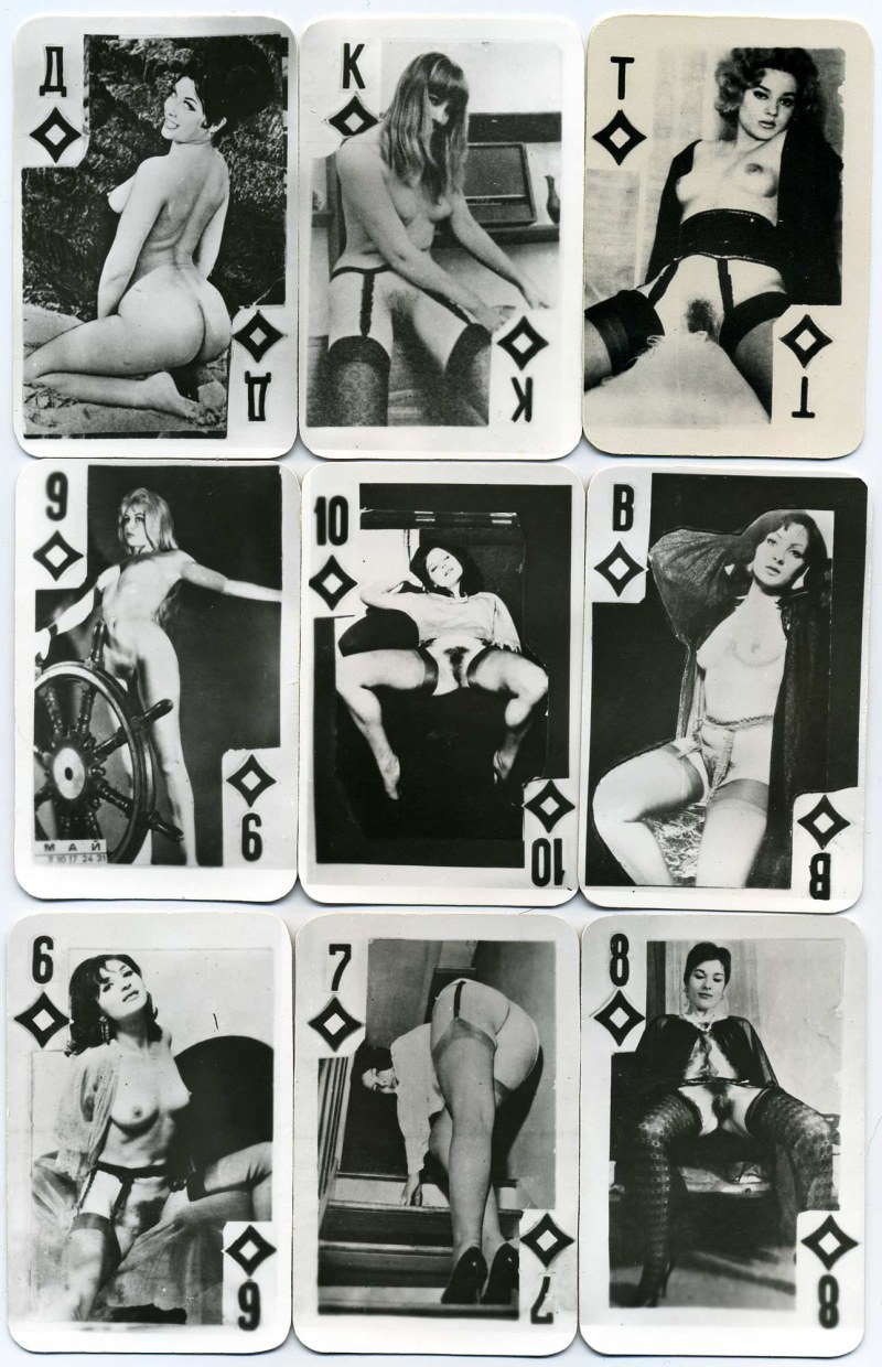 Soviet playing porn cards