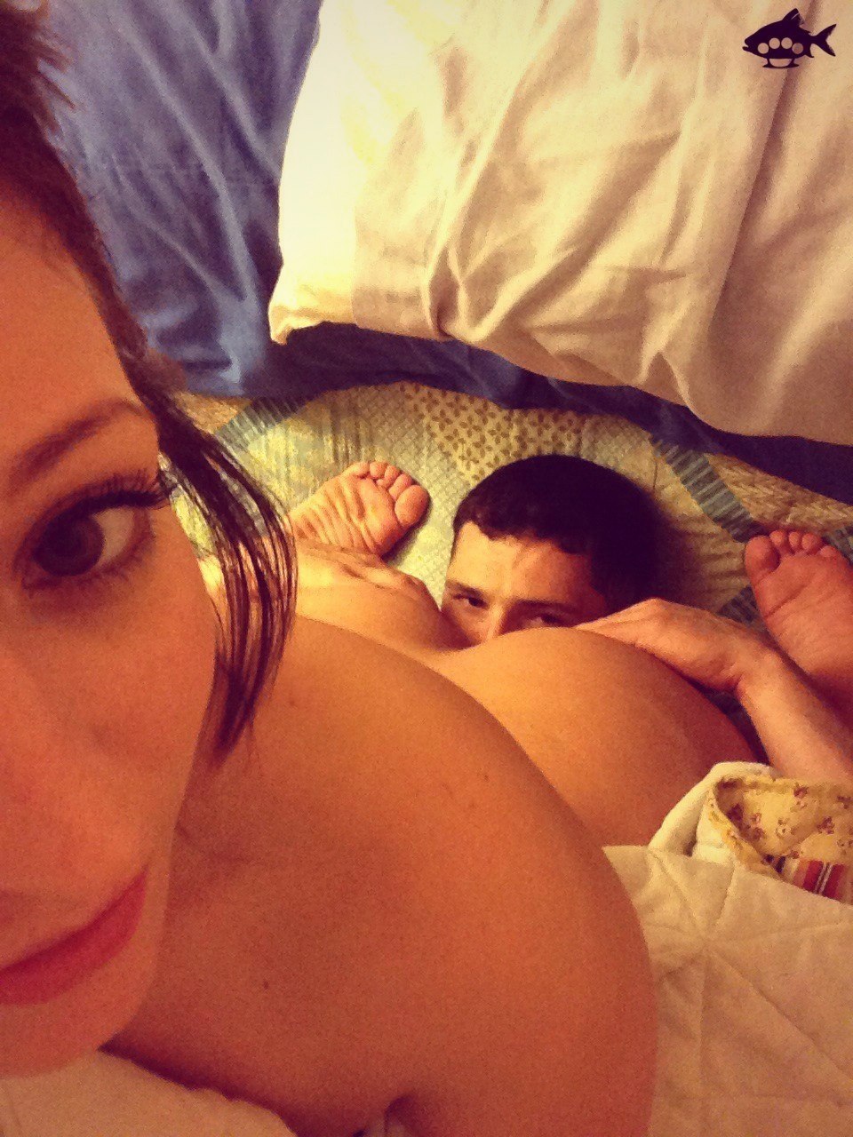 Close -up erotic selfies