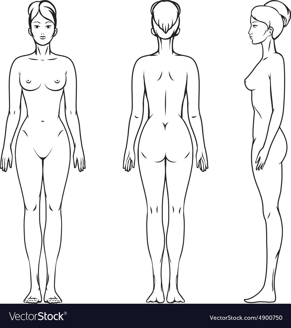 The female figure is schematic