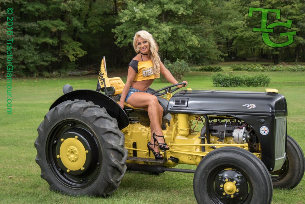Photoshoot with a tractor