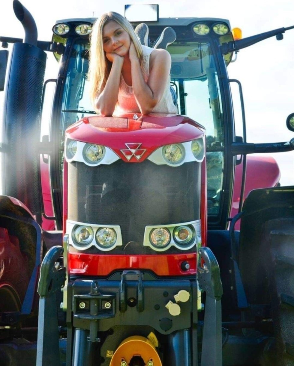 Girl on the tractor