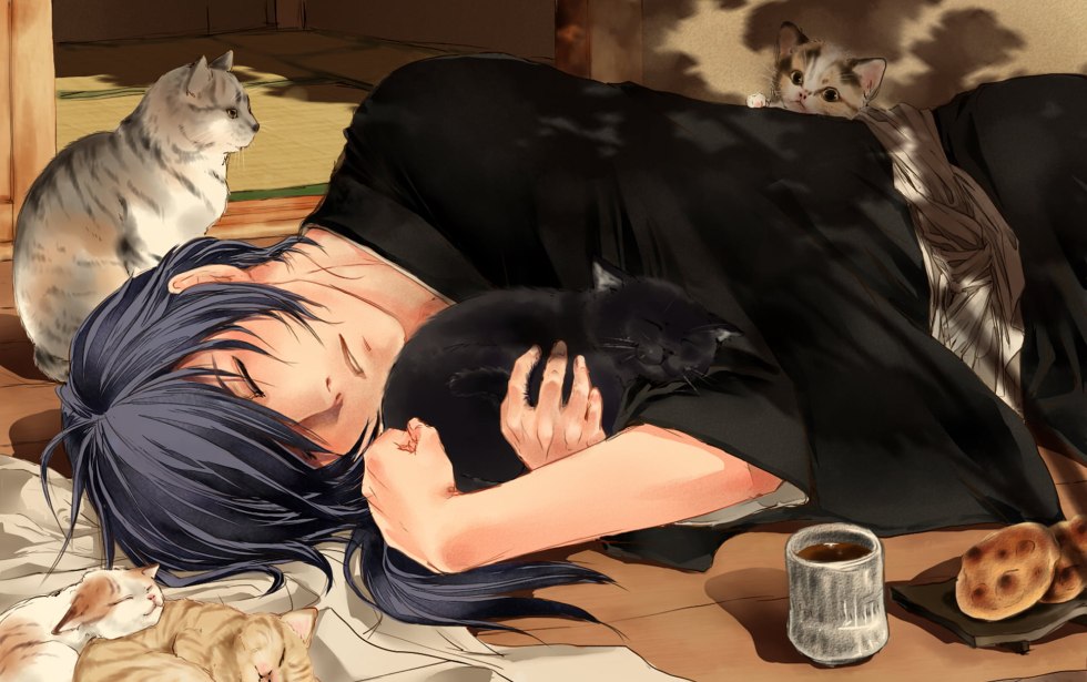 Passionate bite in the neck