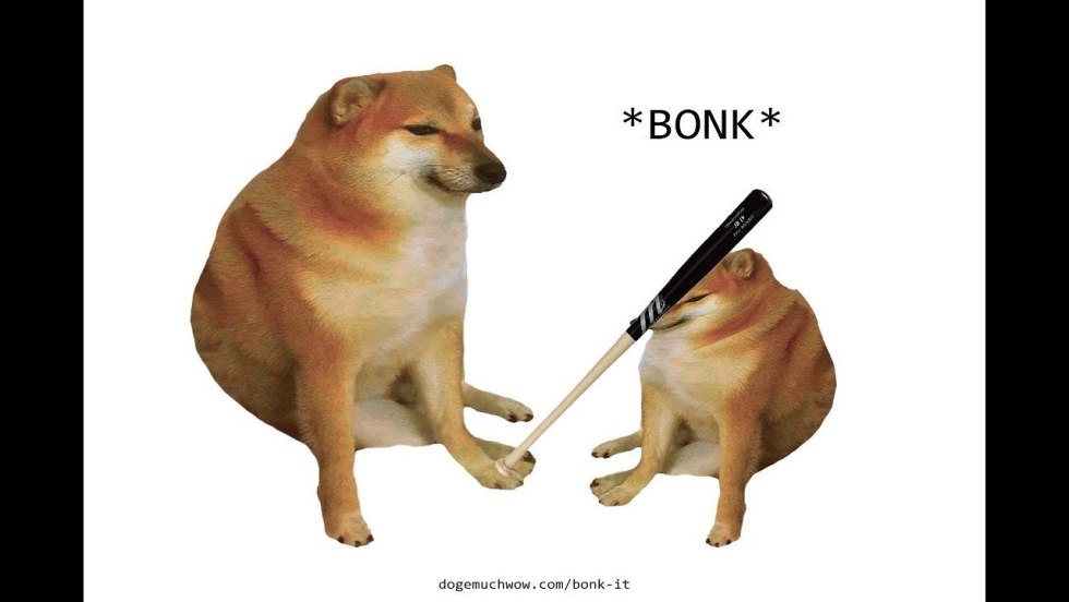 A dog with a bat