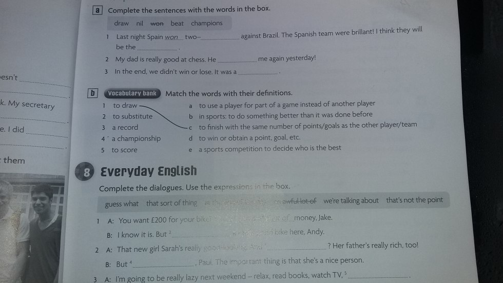 Match the Words with Their Definitions