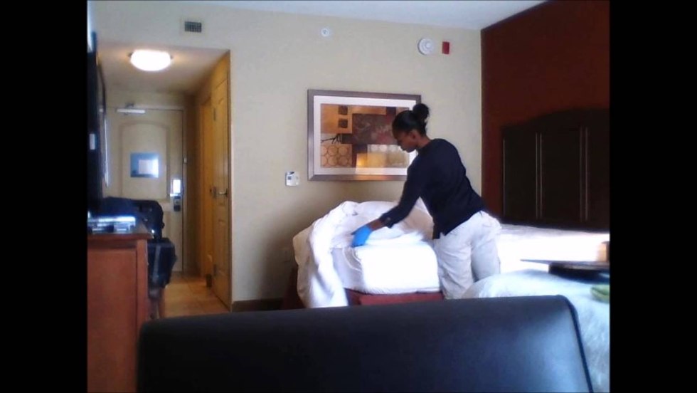 Hidden camera in a hotel room