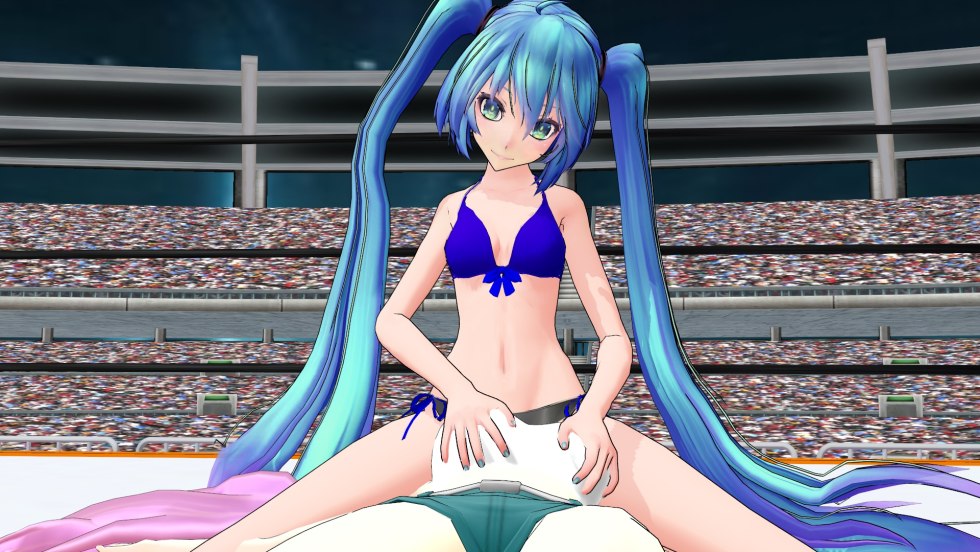 Miku Hatsun in a swimsuit