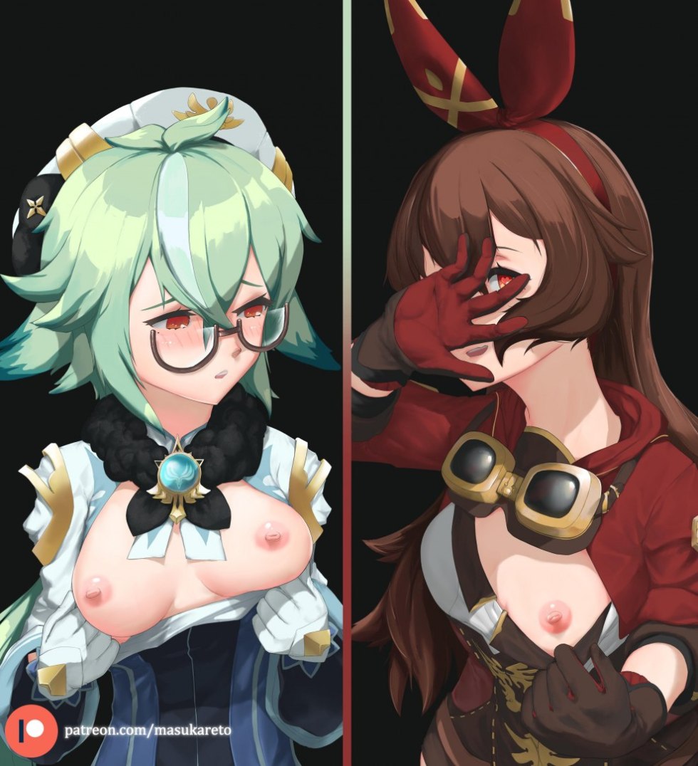 Yuri Hentai Amber Genshin