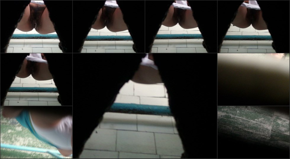 Hidden camera in Asian toilet