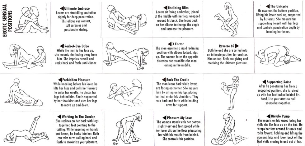 The best erotic poses
