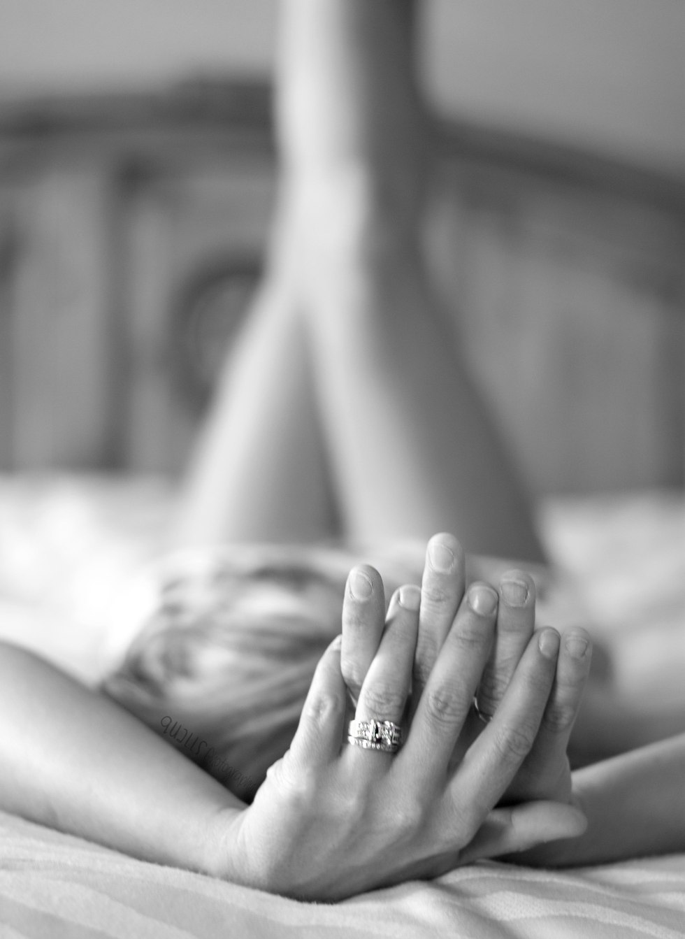 Photo shoot nude through a sheet