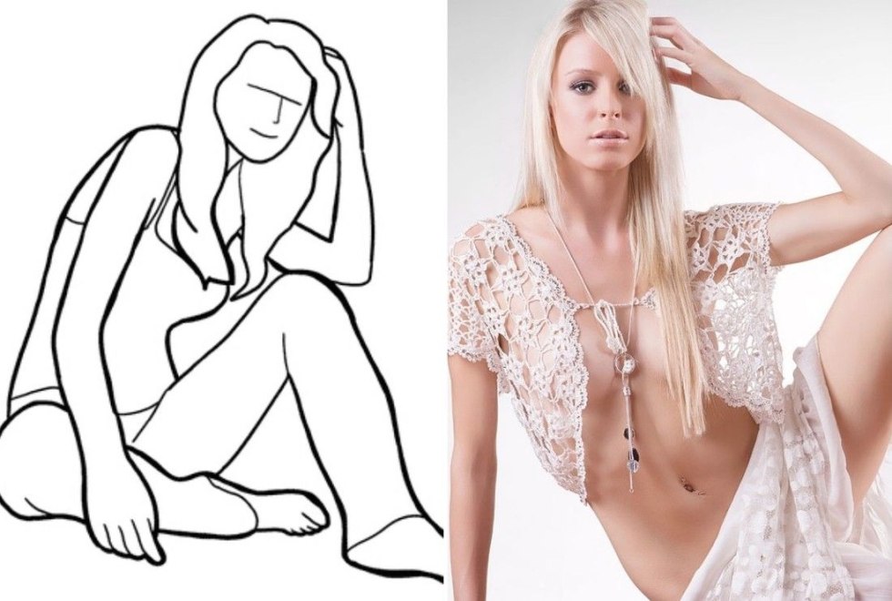 Poses for photographing