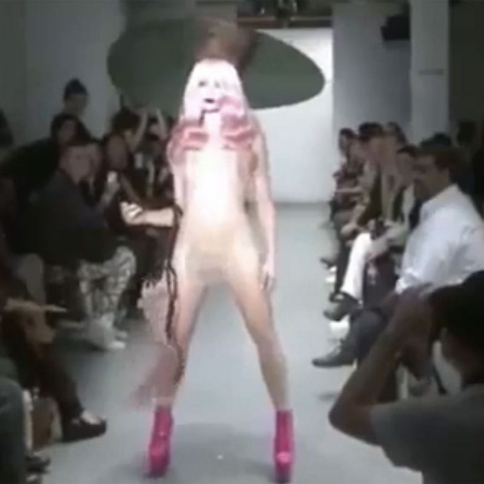 Fashion show with naked people