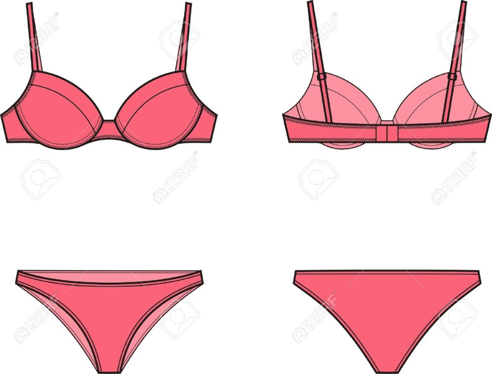 Women's panties on a rope