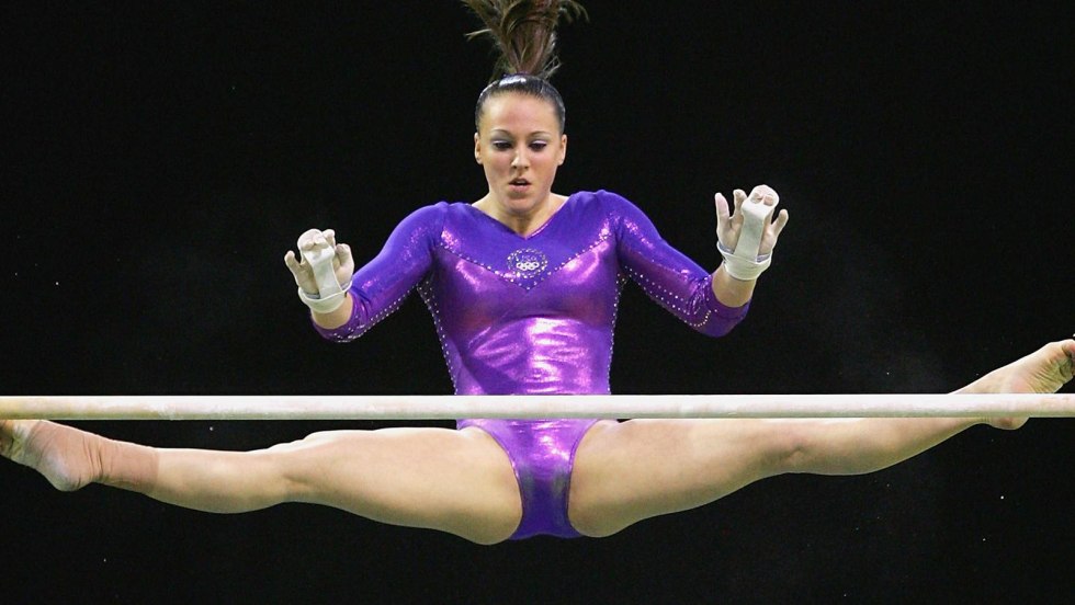 Naked sports gymnasts