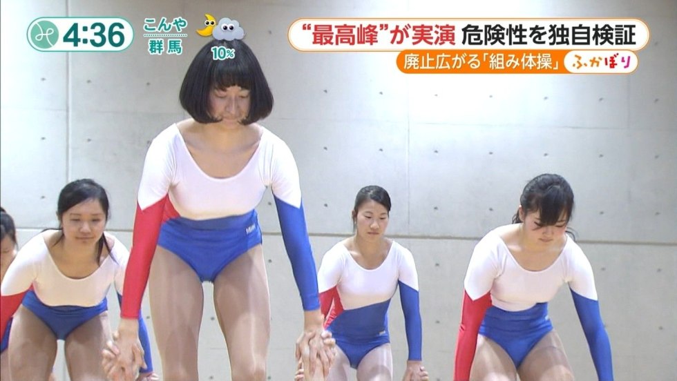 Priests of athletes in rhythmic gymnastics