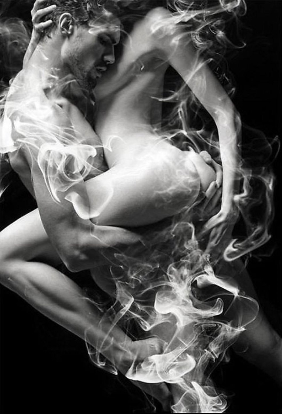 Passionate bodies of men and women