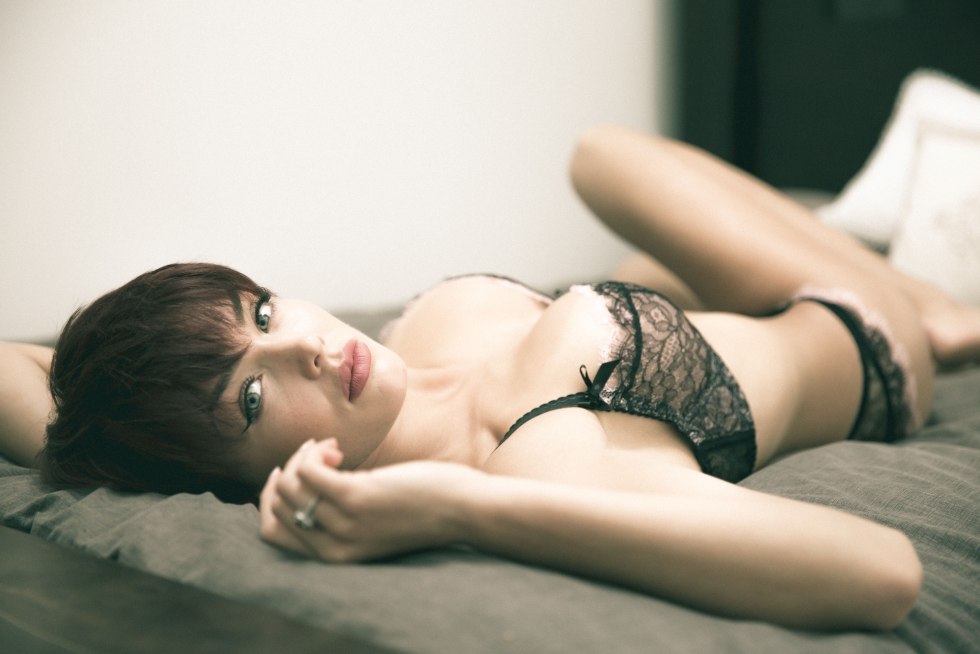 Rosie Robinson Model in Lower Lingerie