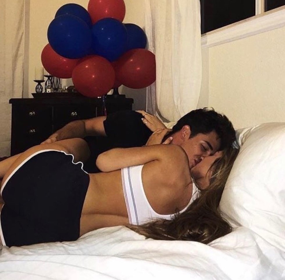 Erotic photo shoot of the couple