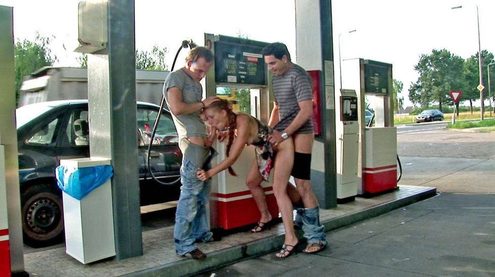 Naked women among dressed men