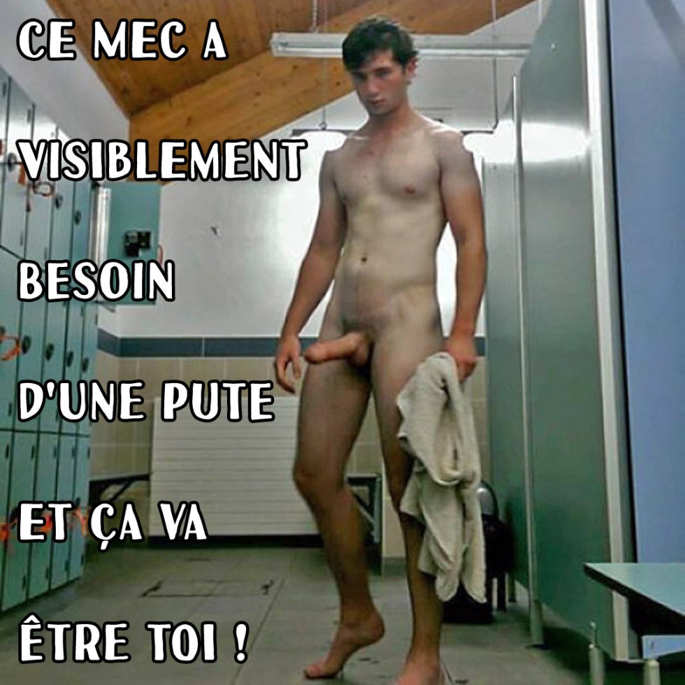 Naked natural in the locker room