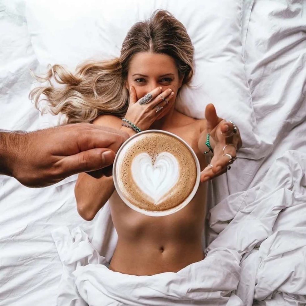 Good morning man in bed
