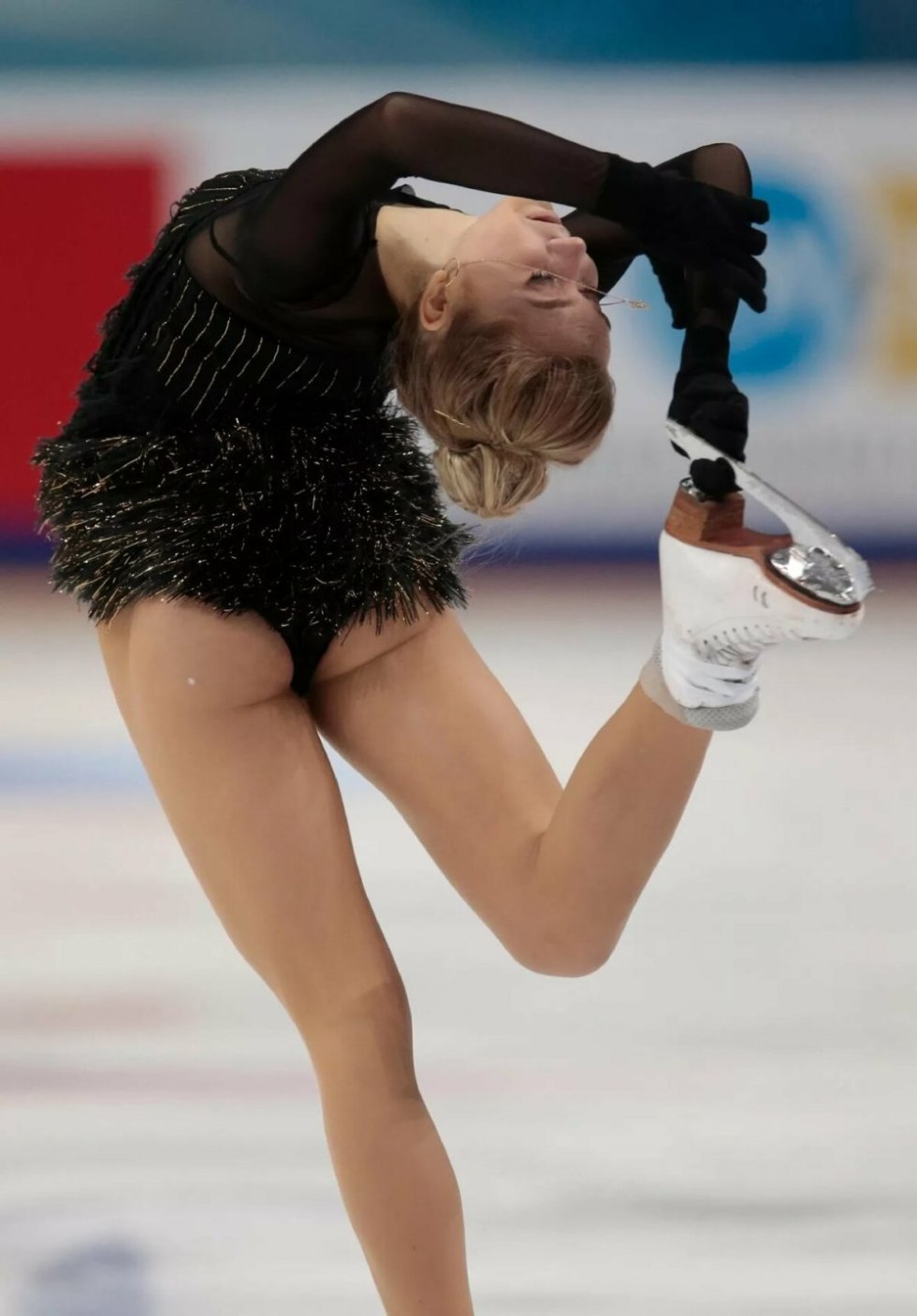 Elena Radiova (figure skating) Thong