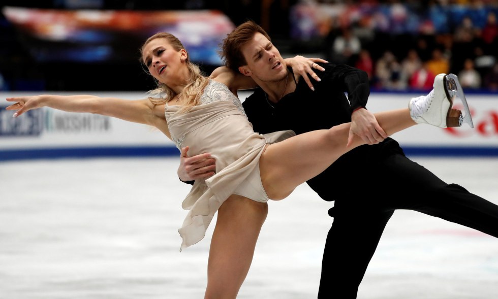 Skater Anna Pogorilay in a swimsuit