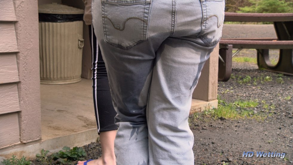 Women's panties in the toilet