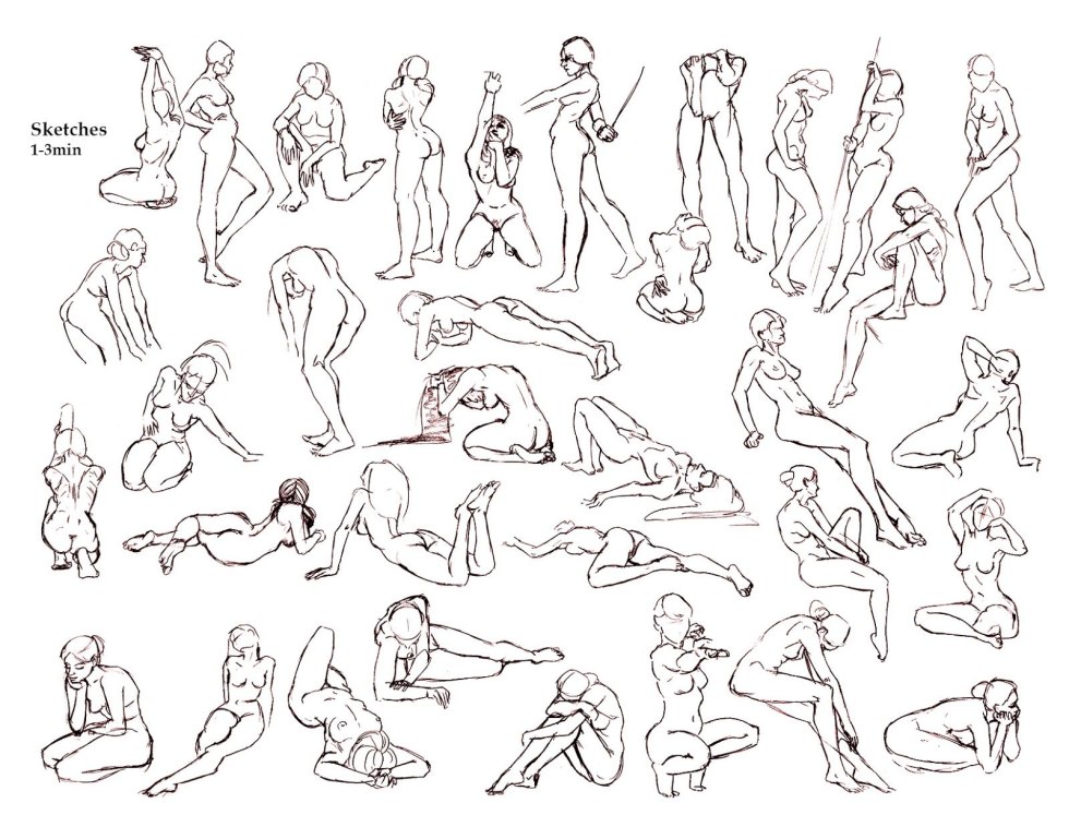 Ideal naked female body