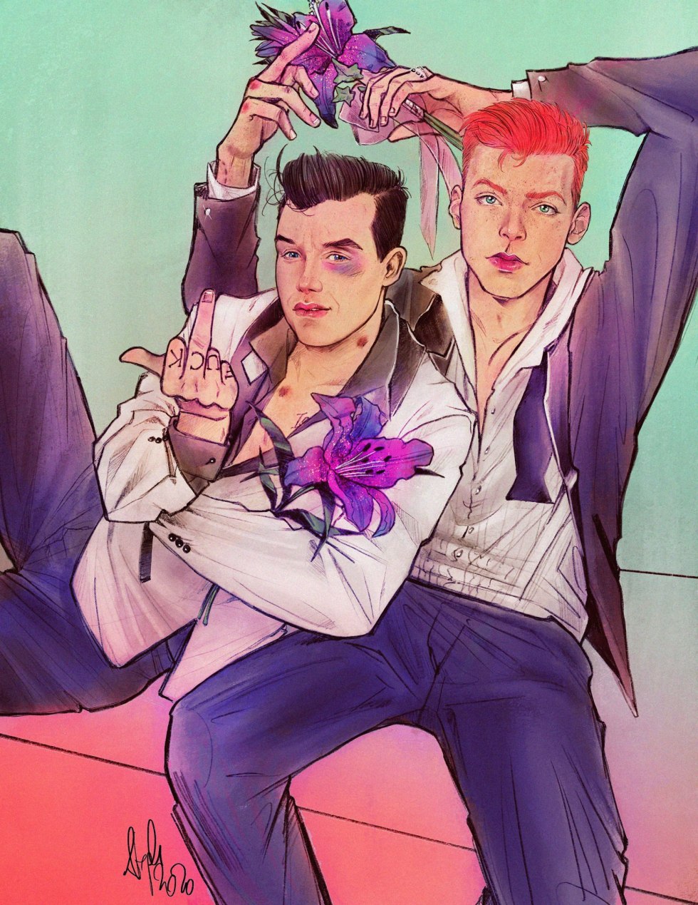 Shameless yen and Mickey bed scene