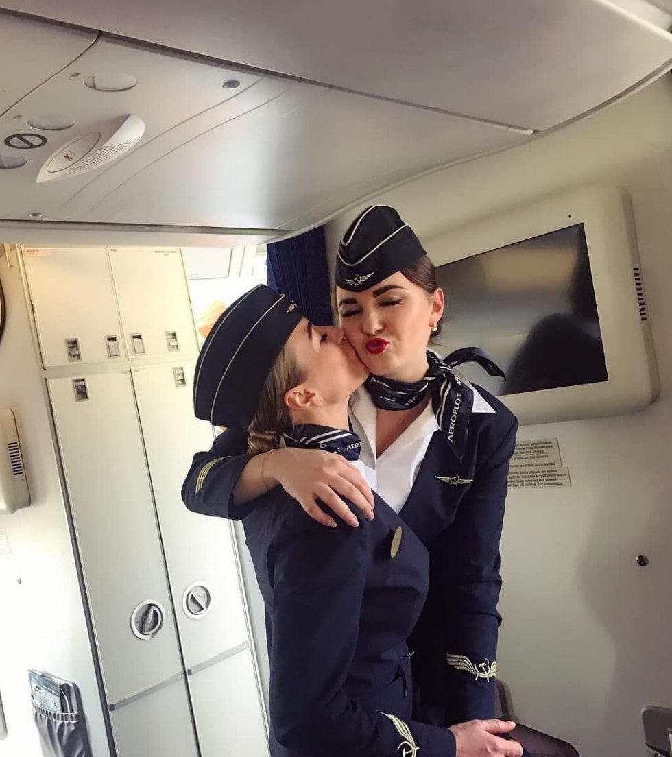 Pilot and stewardess