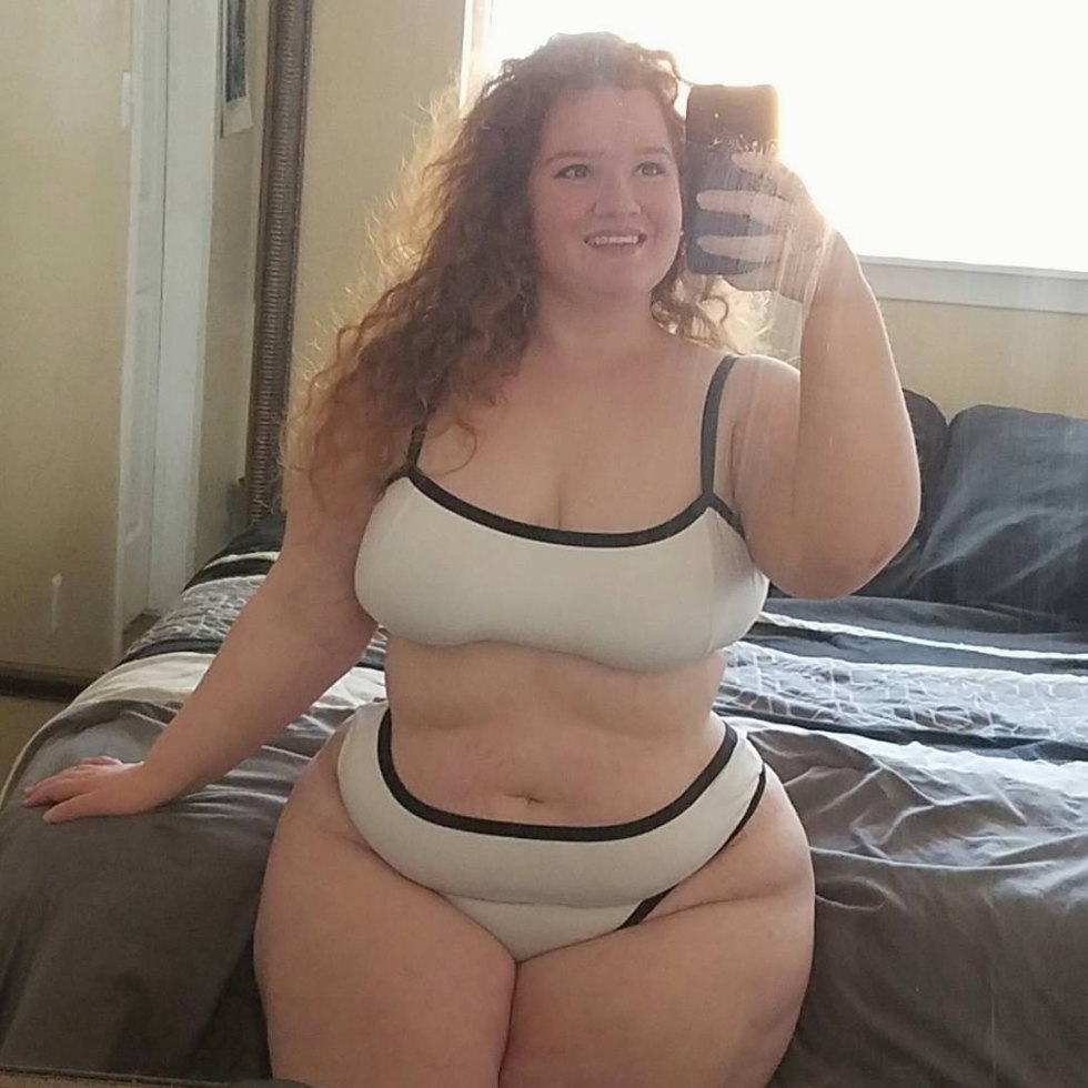 Fat women's buttocks