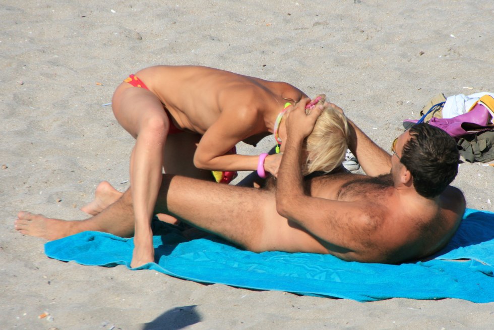 Damage on the beach publicly