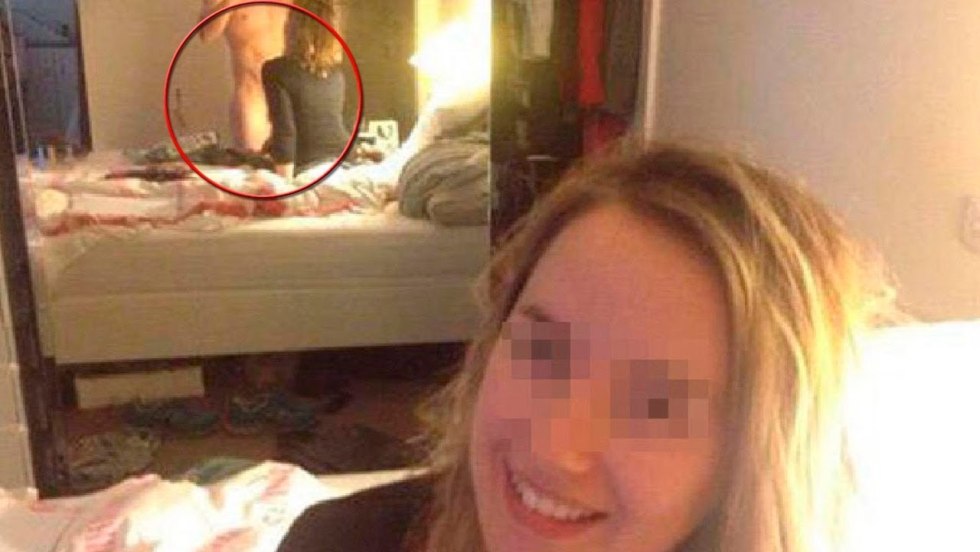 Selfie girls on the beach