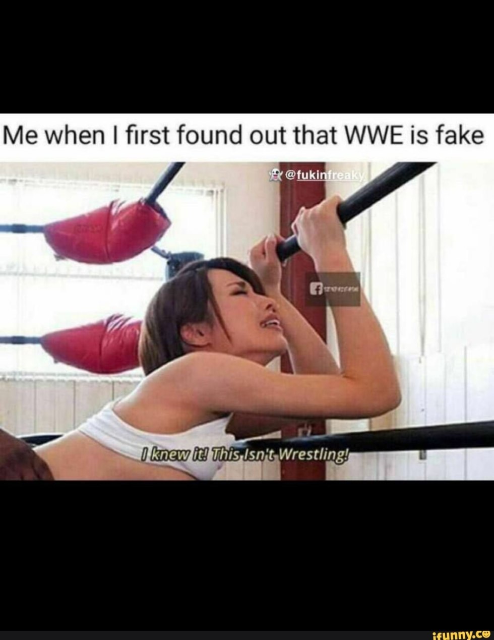 I Knew Its ISN'T WRESTLING