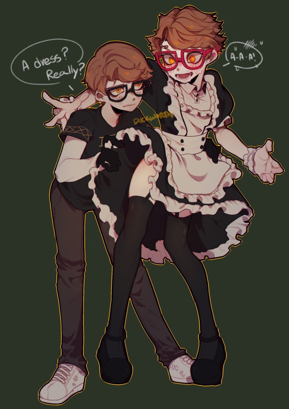 Robot Boy in Maid Outfit