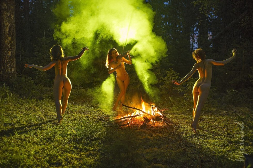 Pagan rites naked