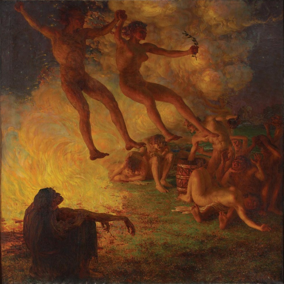 Nude photo shoot in the style of Ivan Kupala