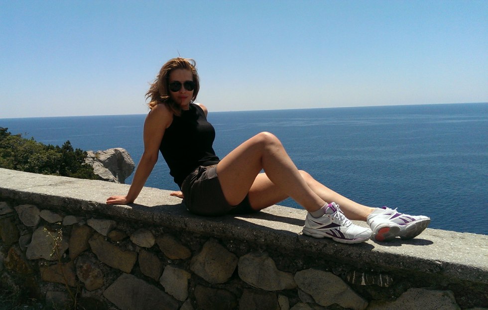 Young girl in a swimsuit