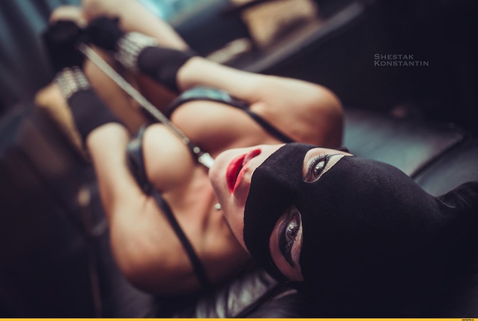 Beautiful girls in BDSM masks