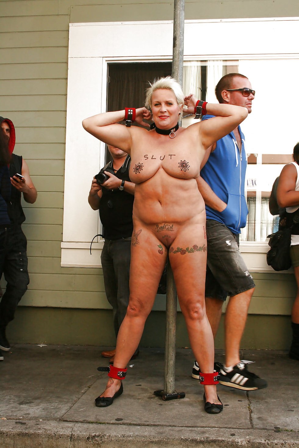 Naked boobs at rock concert