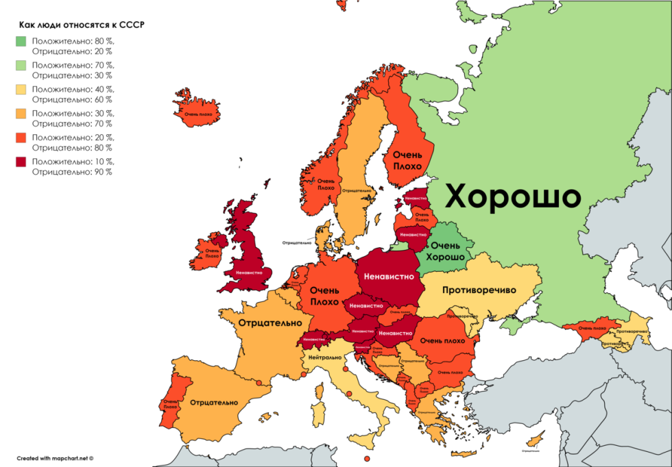 The borders of the USSR until 1991 map