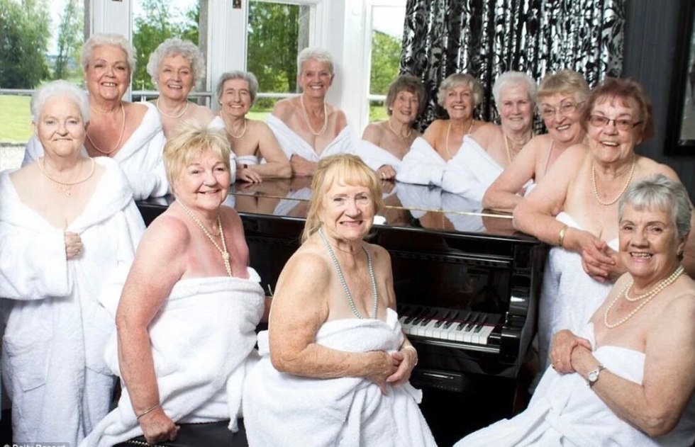 Group of elderly women
