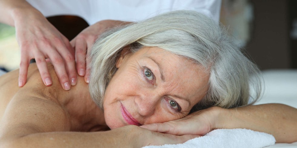 Intimate massage to the grandmother