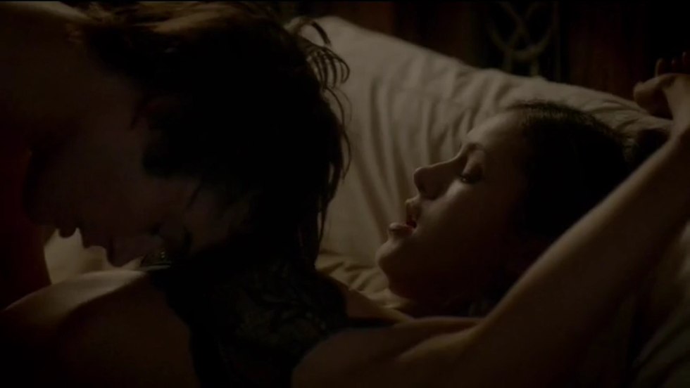 Vampire Diaries Damon and Elena slept