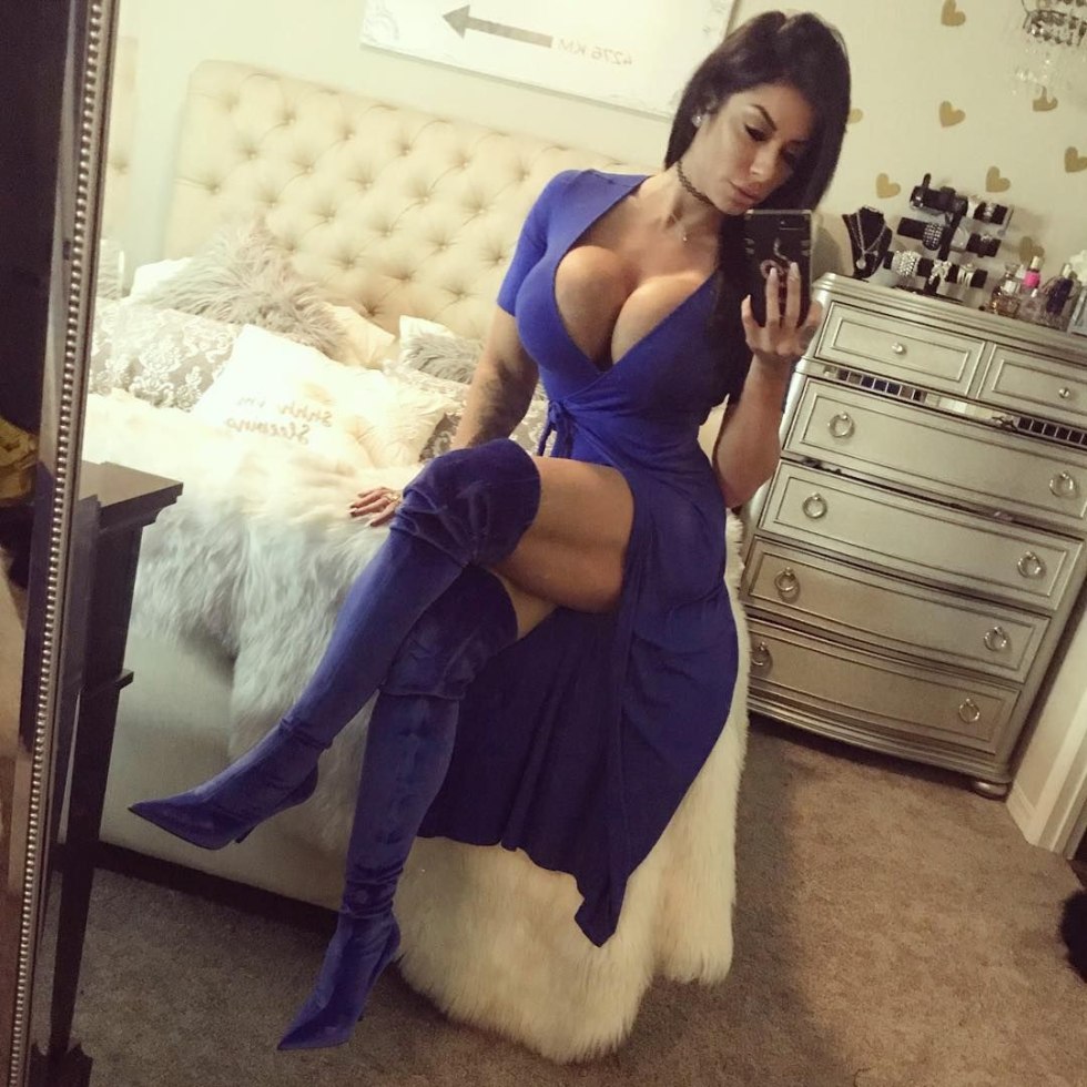 Busty girls in clothes