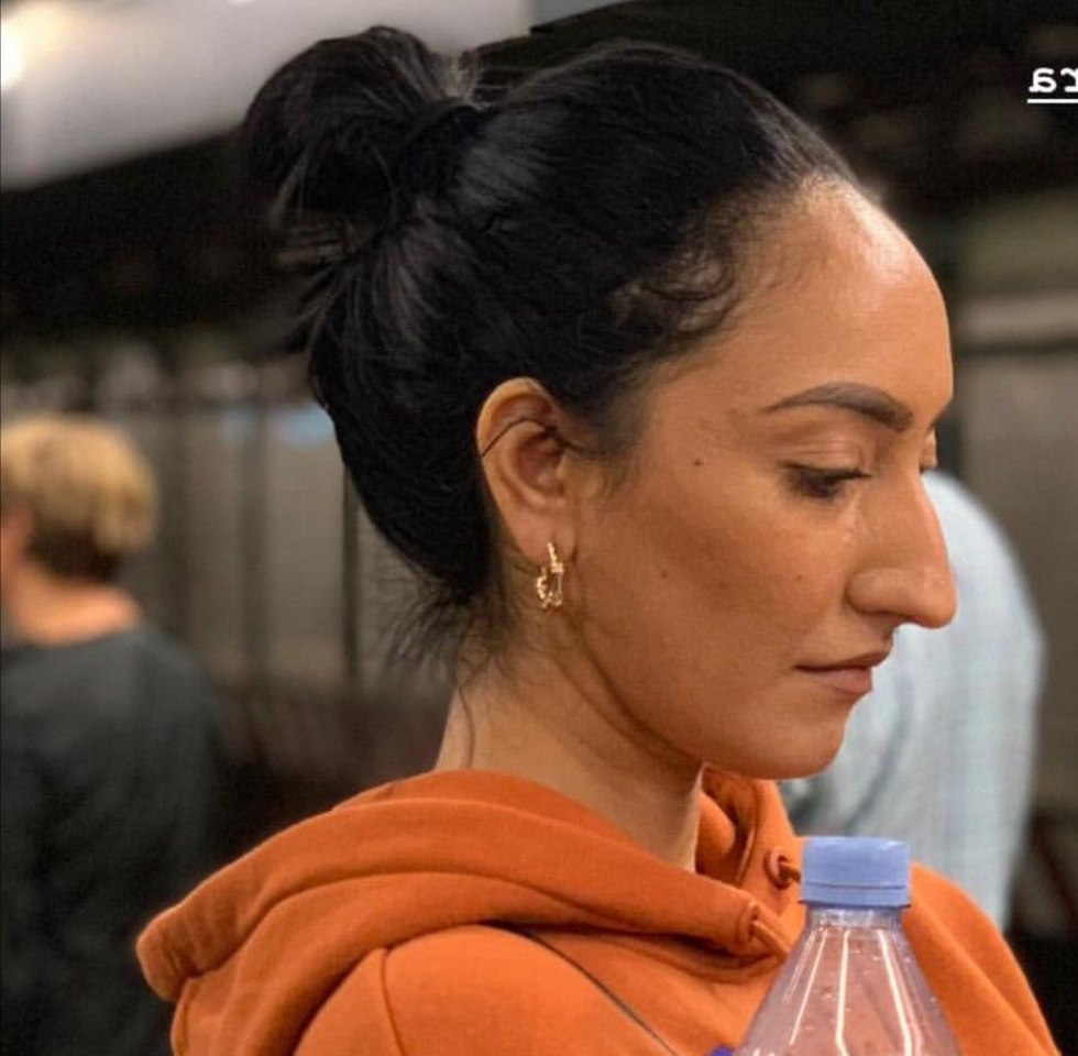 Girl with tongue sticking out