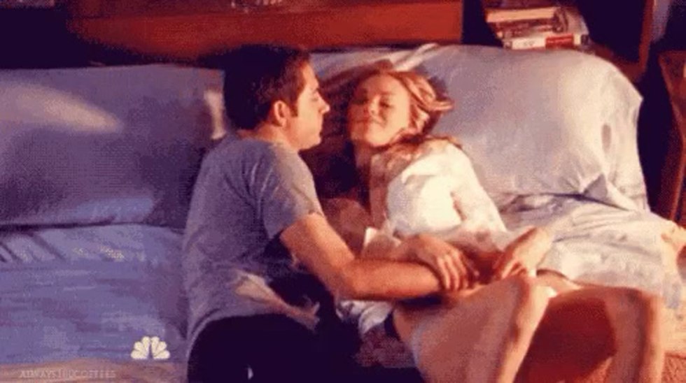 Passion in bed GIF