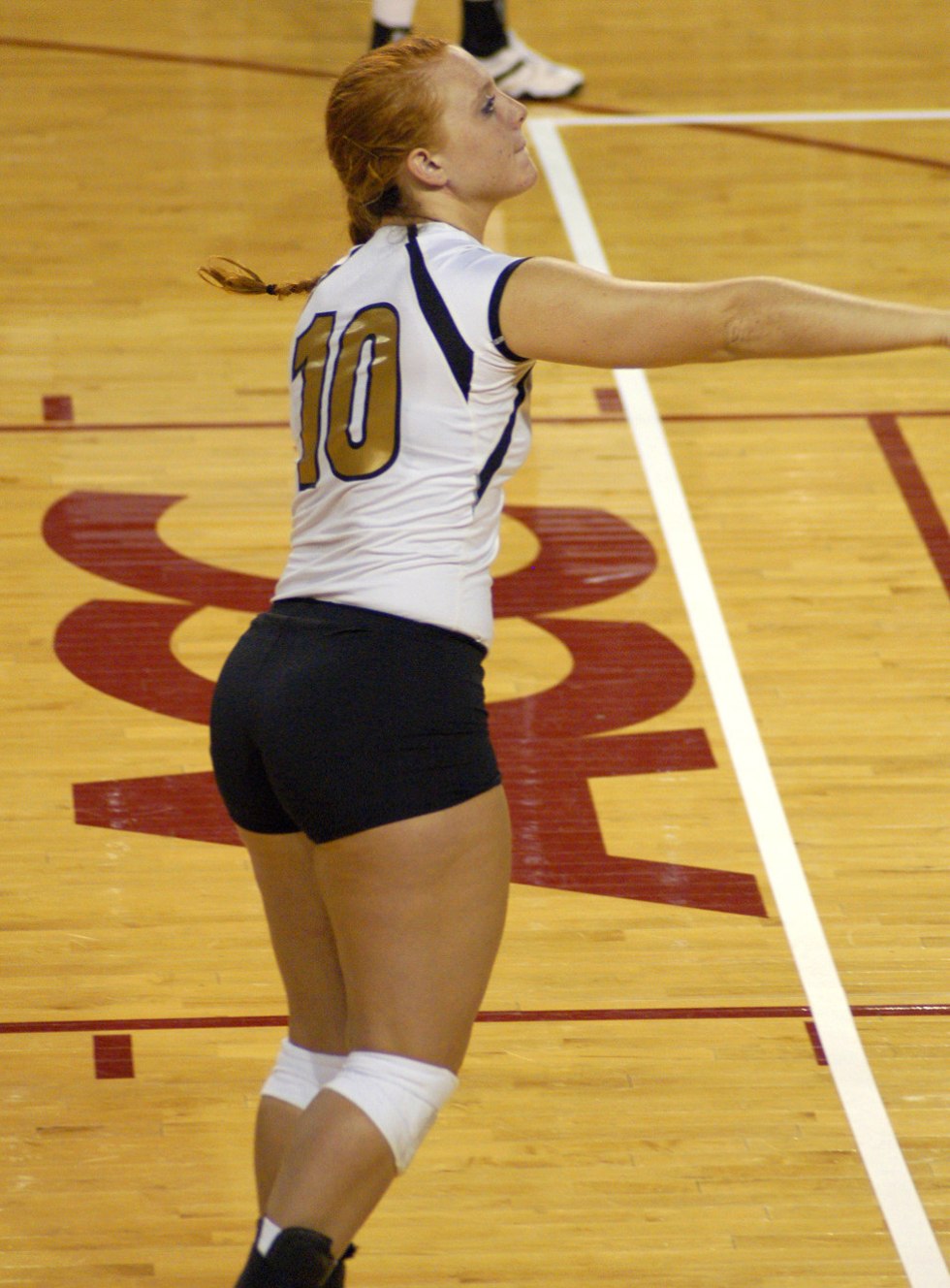 Naked priests volleyball players